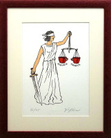 Jiří Slíva - Spravedlnost s kávou - grafika